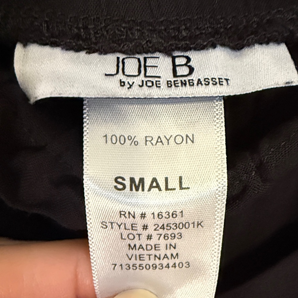 Joe B by Joe Benbasset Women’s Black Wide Leg Pants Size Small - Picture 2 of 6
